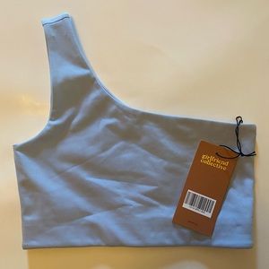 Girlfriend Collective Droplet Bianca One Shoulder Bra